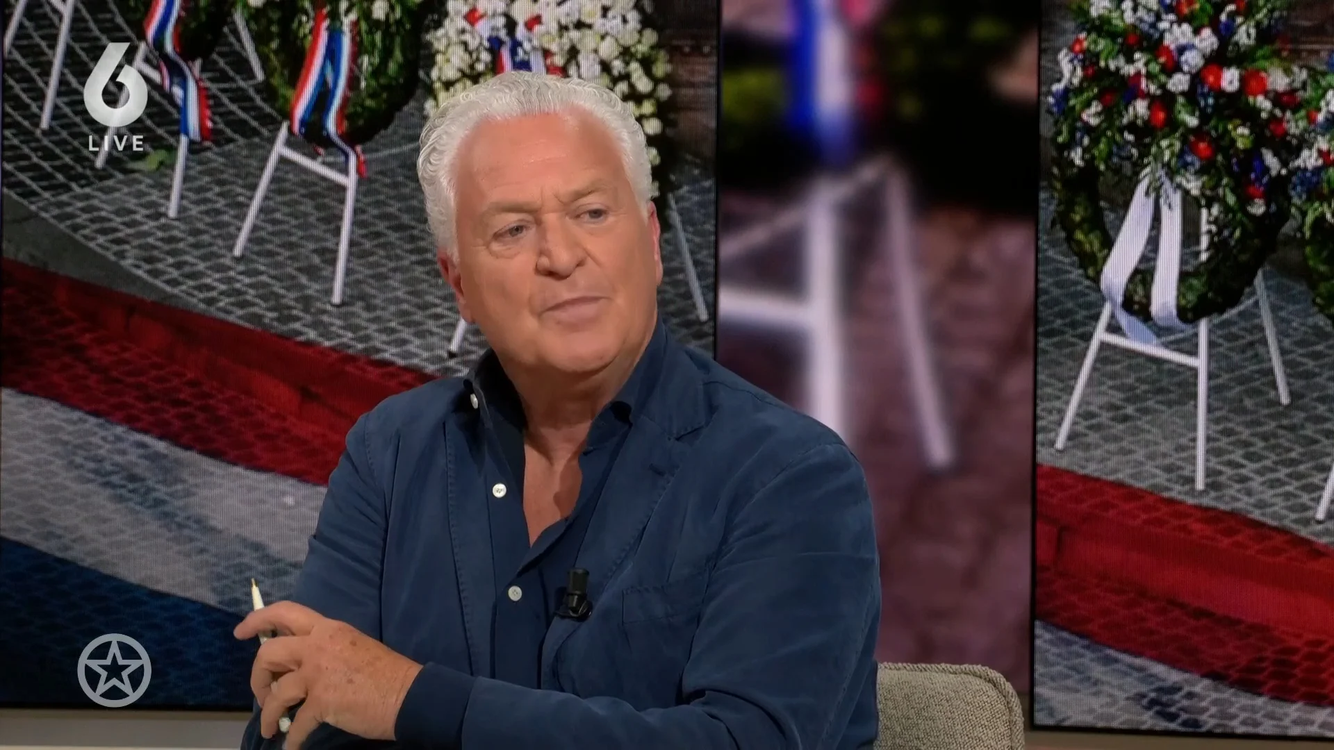 Shownieuws-tafel over rustig verlopen Dodenherdenking