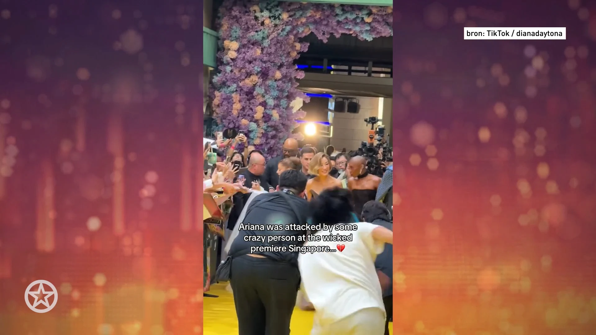 Ariana Grande op rode loper belaagd door fan