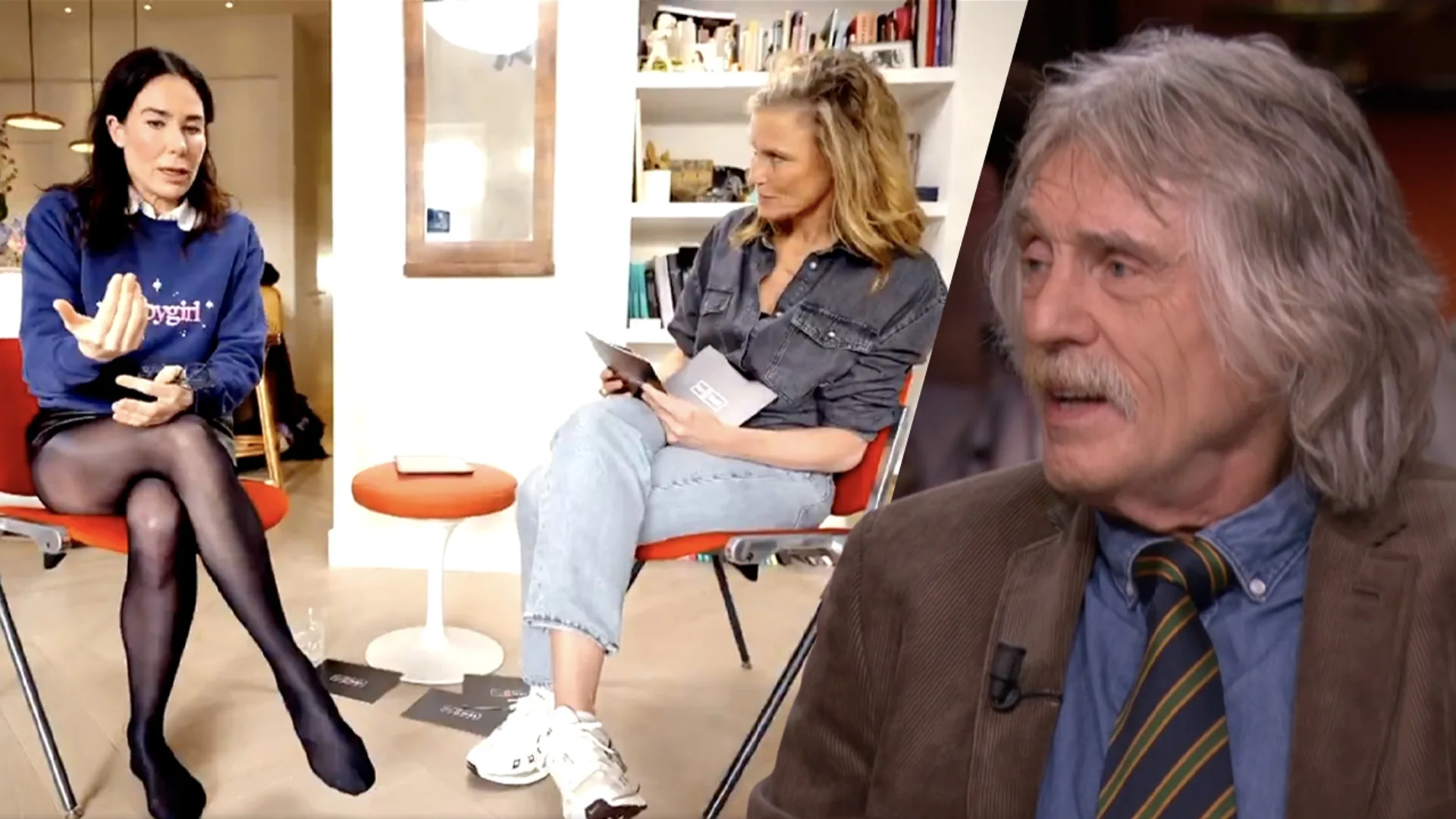 Johan zag interview Sophie Hilbrand met Halina Reijn: 'Niveauloos, gênant om naar te kijken' (Vandaag Inside)