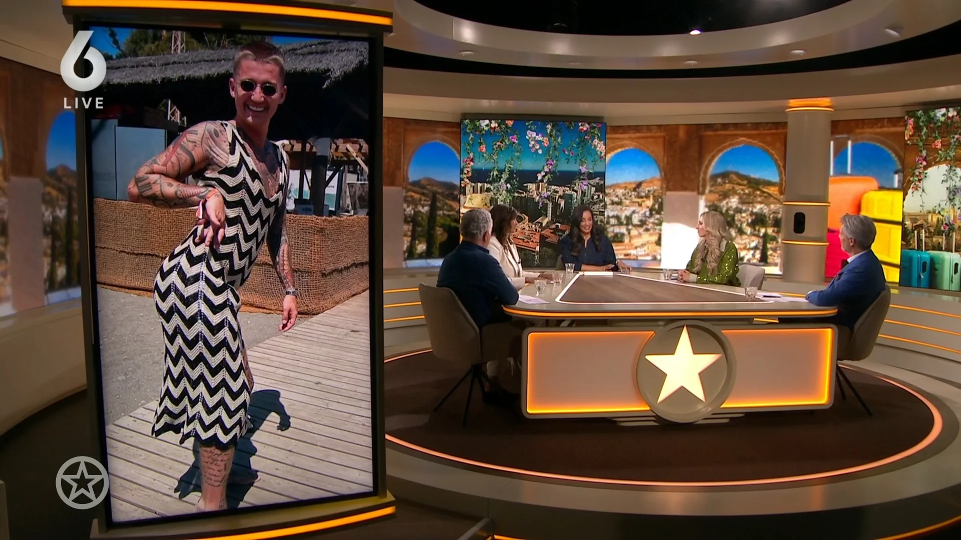 Mart Hoogkamer gespot in een jurk van Jennifer