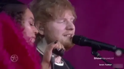 Om bij weg te zwijmelen: Beyoncé en Ed Sheeran in duet!