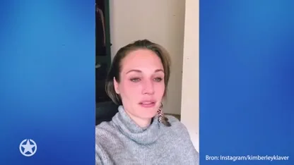 Kimberley Klaver in tranen bij emotionele oproep