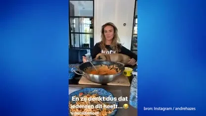 HILARISCH: André Hazes in shock door enorme tong Monique