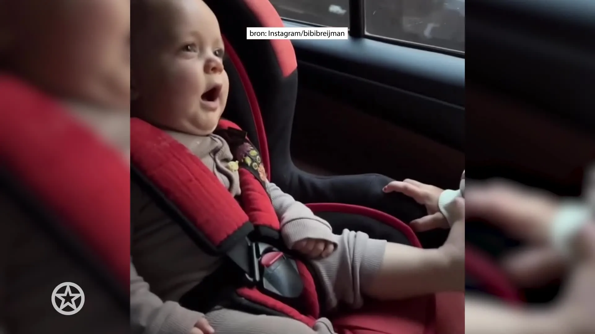 Dochter Bibi Breijman zonder riem