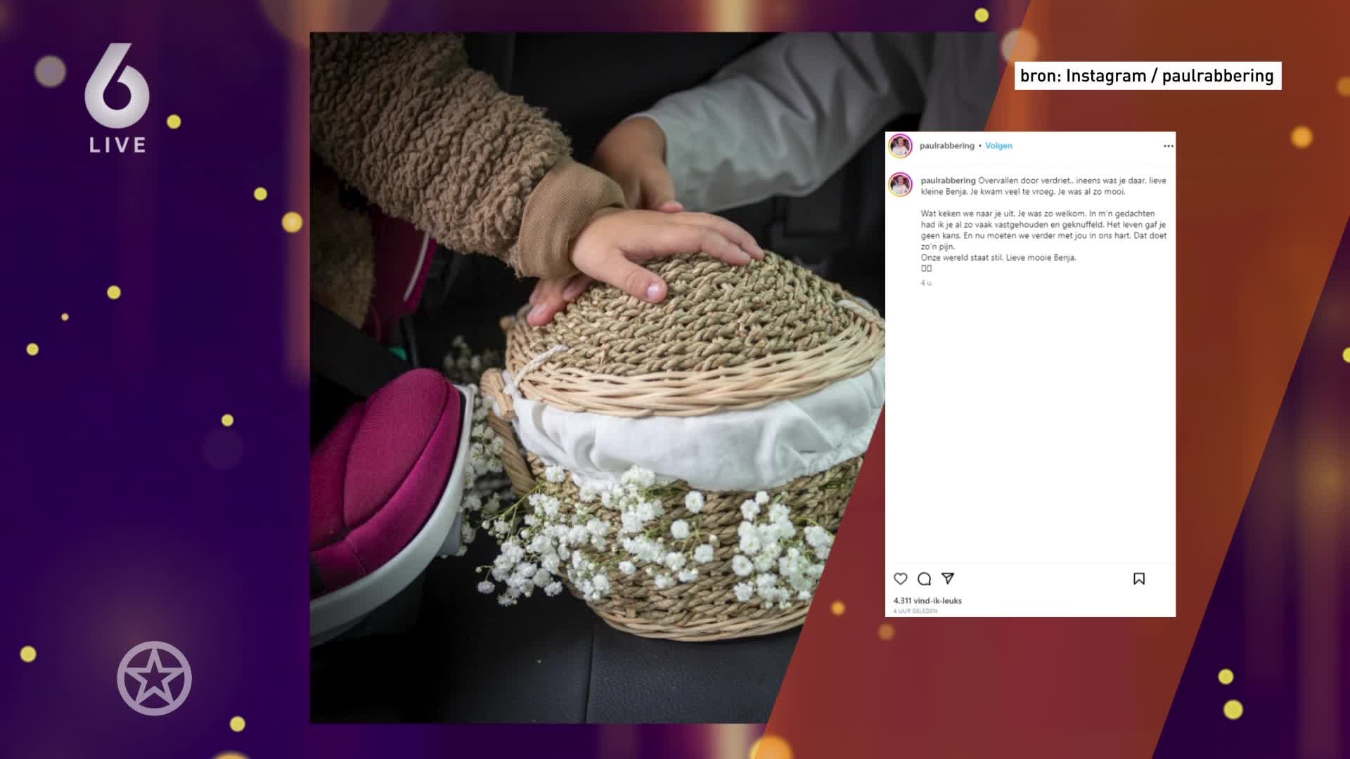 Te vroeg geboren kindje Paul Rabbering overleden