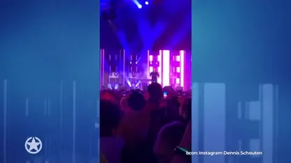 Dennis Schouten bij Qmusic-feest