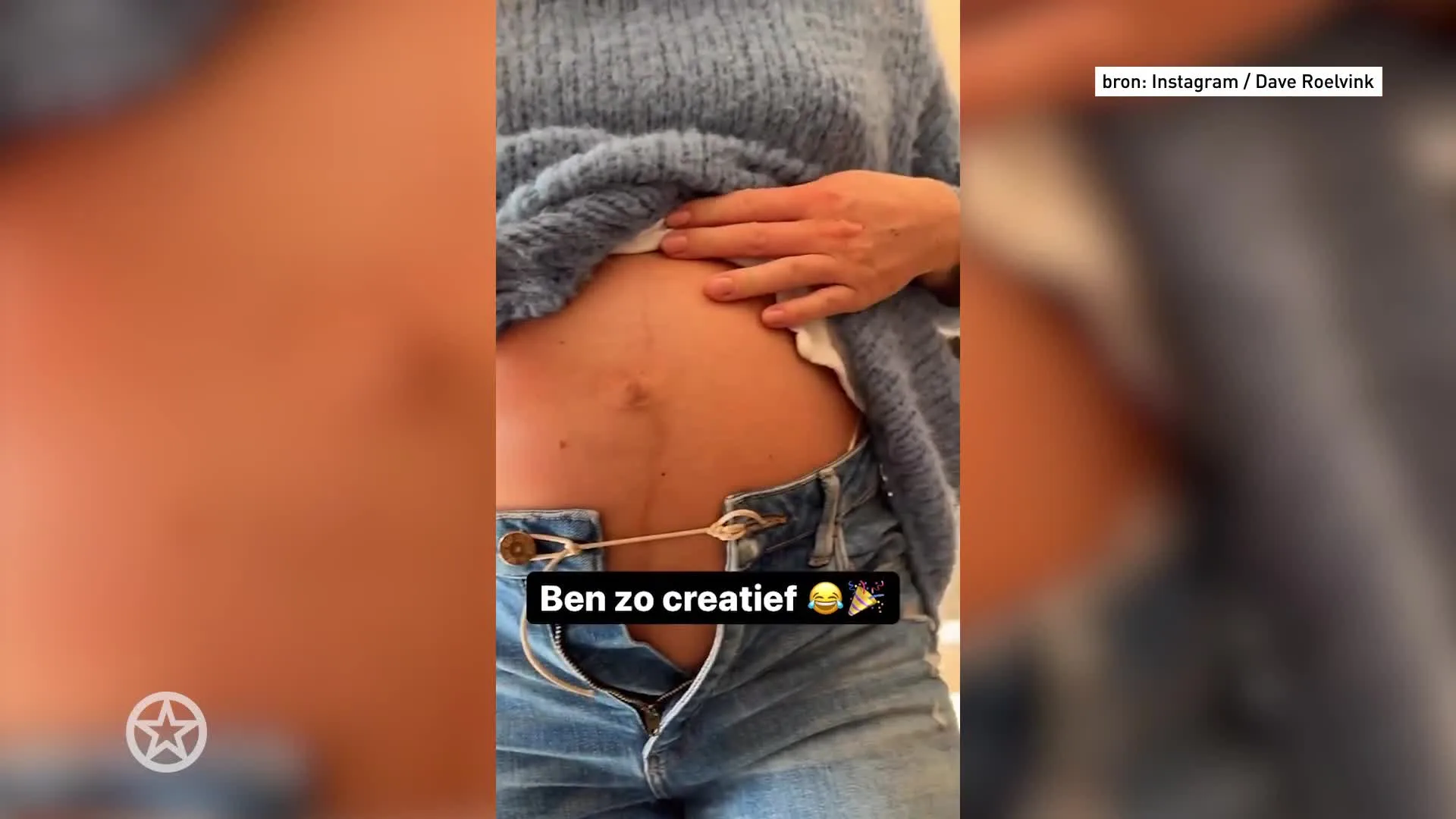 Dave Roelvink is creatief met zwangere vriendin