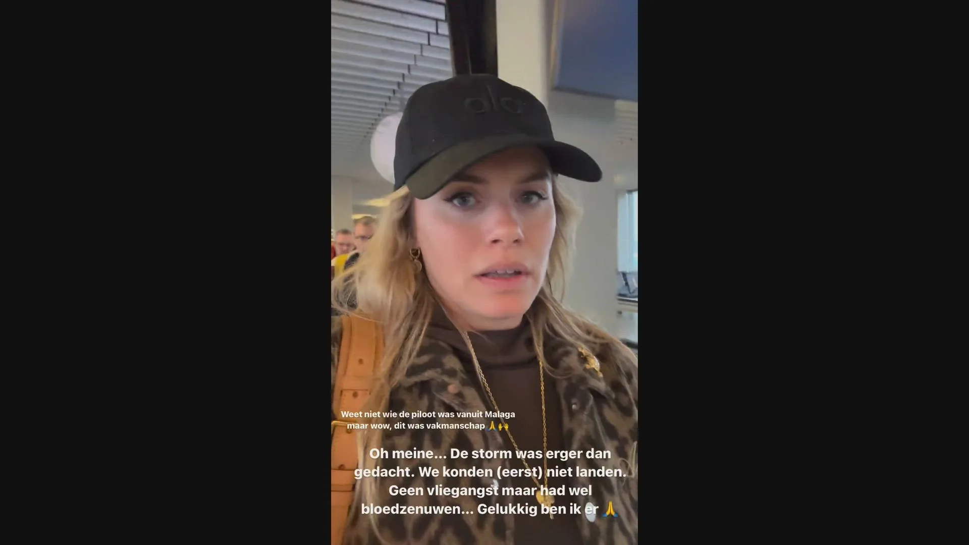 Nicolette van Dam beleeft angstige momenten in het vliegtuig