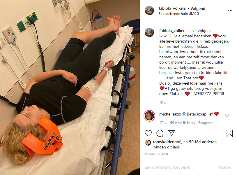 HEFTIG: Fabiola betrokken bij ongeluk