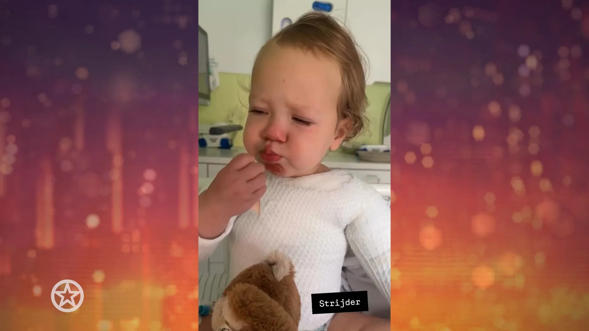 Dochtertje Sophie Ousri met brandwonden opgenomen in ziekenhuis