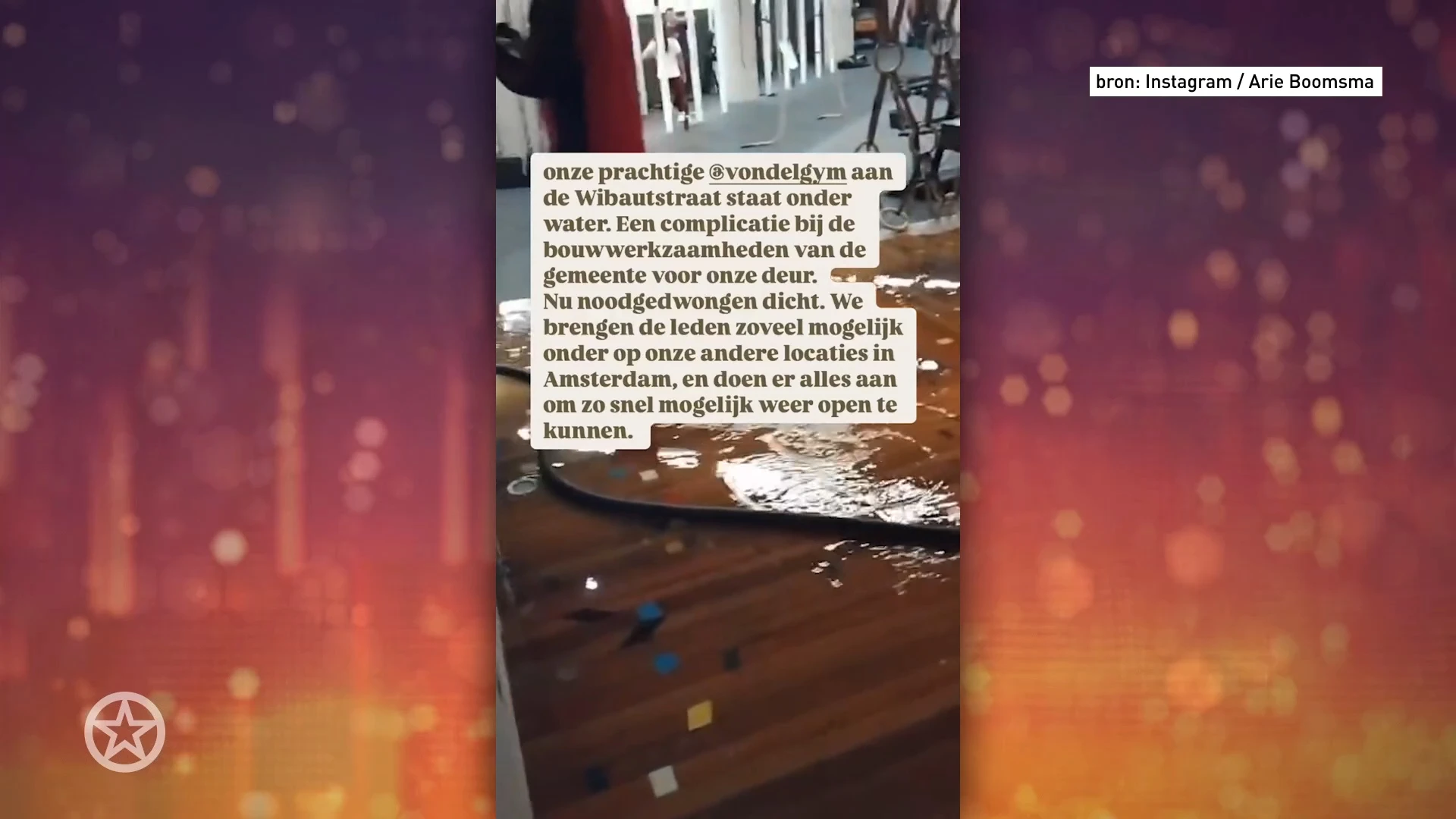 Sportschool Arie Boomsma onder water