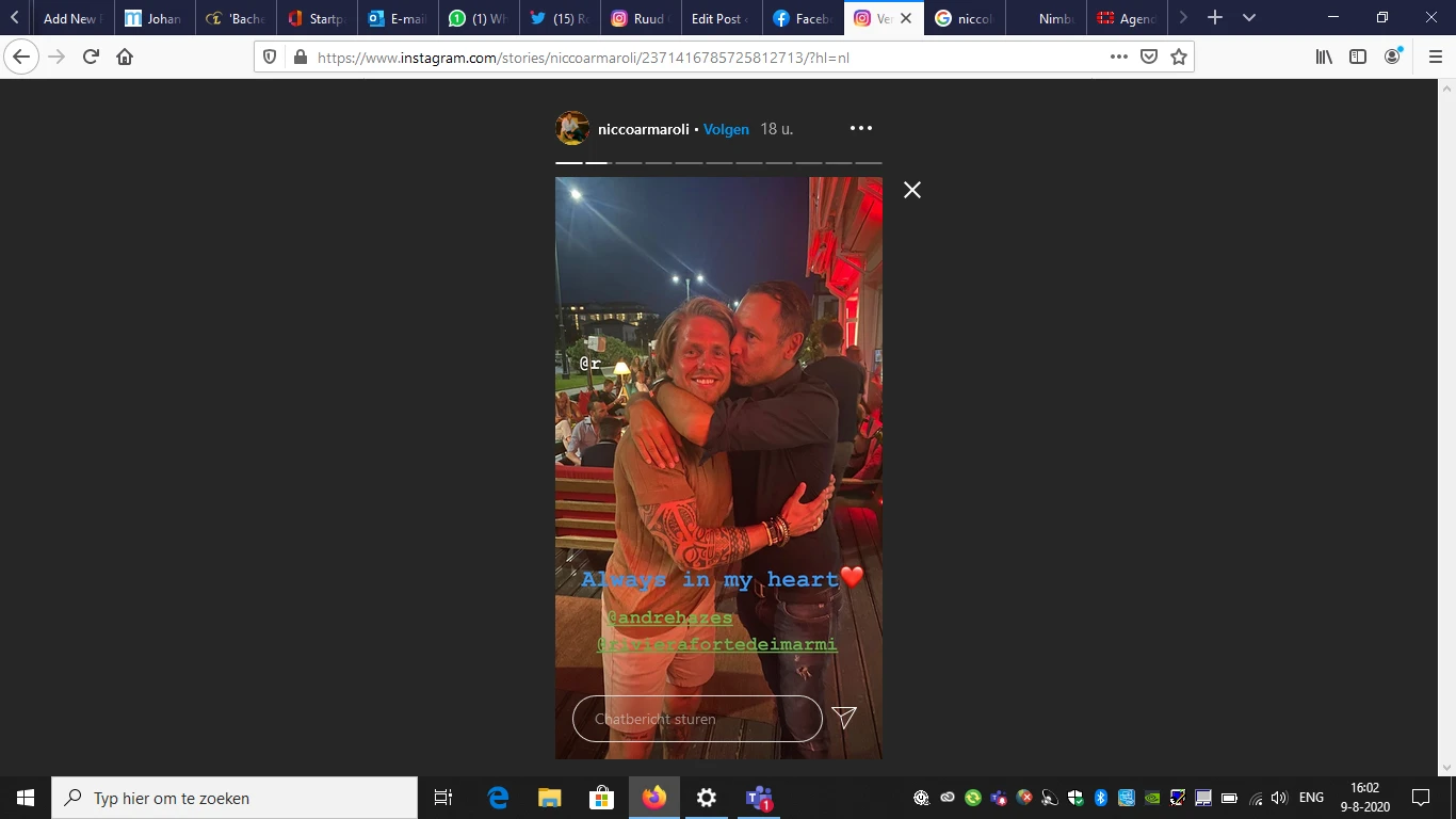 Emotionele hereniging voor André in Italië