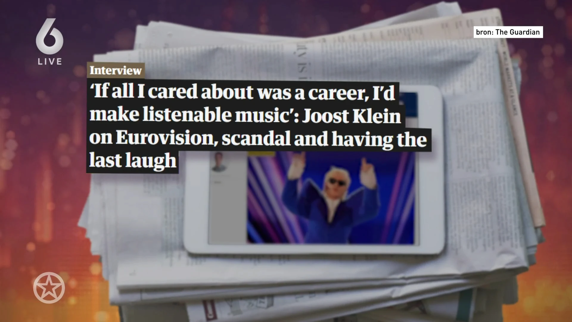 Joost klein dreigt beelden songfestival-incident te publiceren