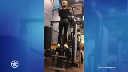 Connie Witteman gaat helemaal los in de sportschool