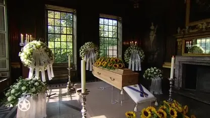 Prinses Christina opgebaard in rouwkapel