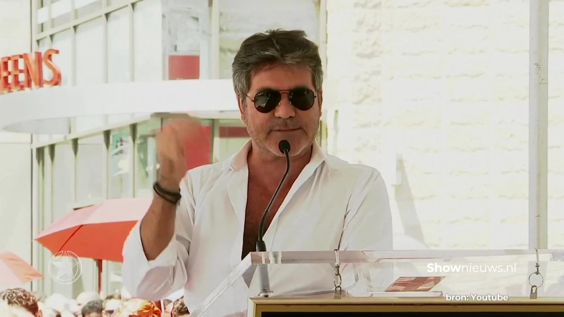 Simon Cowell onthult ster op Hollywood Walk of Fame