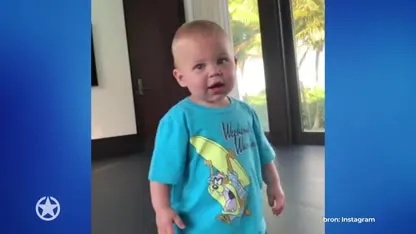 Enrique Iglesias in goed gesprek met zoontje