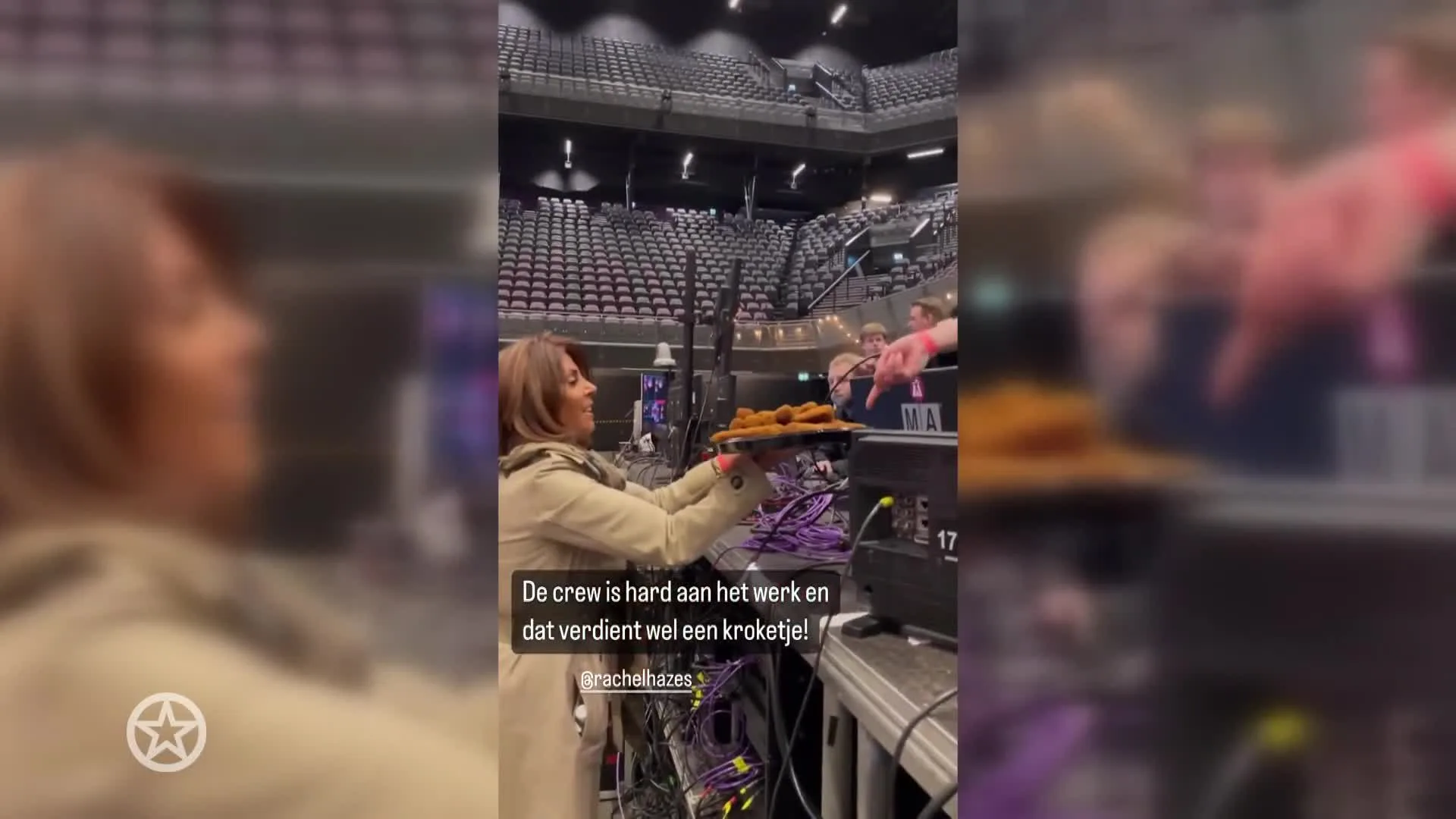 Rachel Hazes deelt kroketten uit