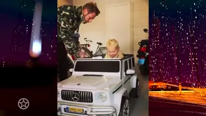 ZIEN: Zoontje Roxeanne Hazes (2) krijgt auto