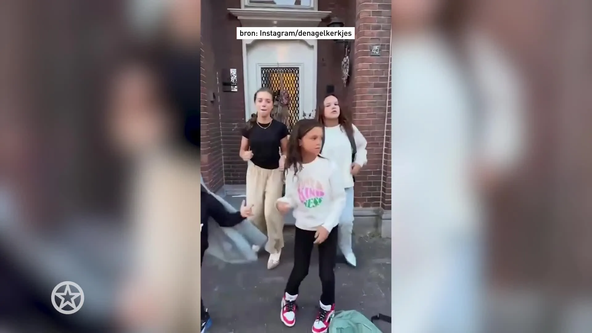 Kinderen van de familie Nagelkerke dansen erop los