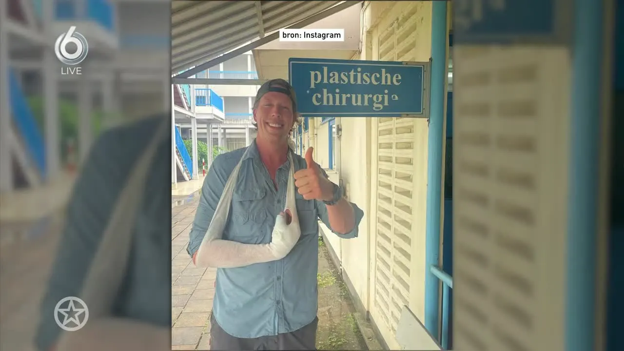 Freek Vonk gestoken door tijgermeerval