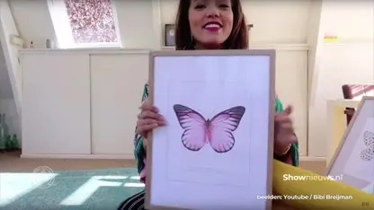 Bibi Breijman al druk bezig met babykamertje