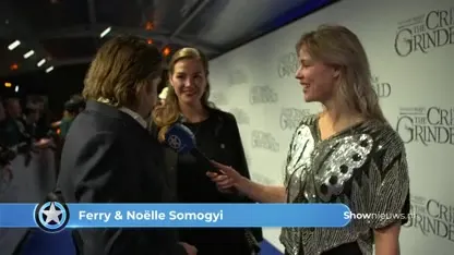 Celine op rode loper Nederlandse première Fantastic Beasts 2
