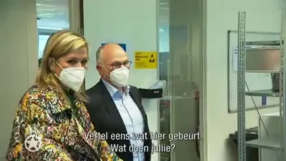 Koningin Ma?xima op bezoek bij producent van beademingssystemen