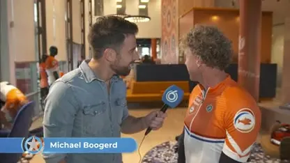 Leontien van Moorsel onderweg naar Engeland.. op de fiets!