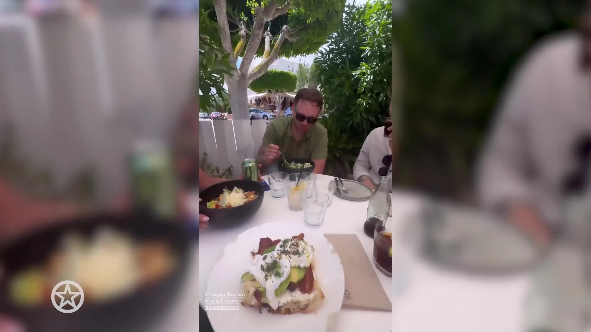 De familie Borsato viert Vaderdag