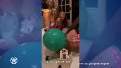 Bibi en Waylon genieten na van groot feest kleine Teddy