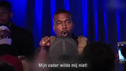 Kanye West in tranen bij eerste campagnebijeenkomst