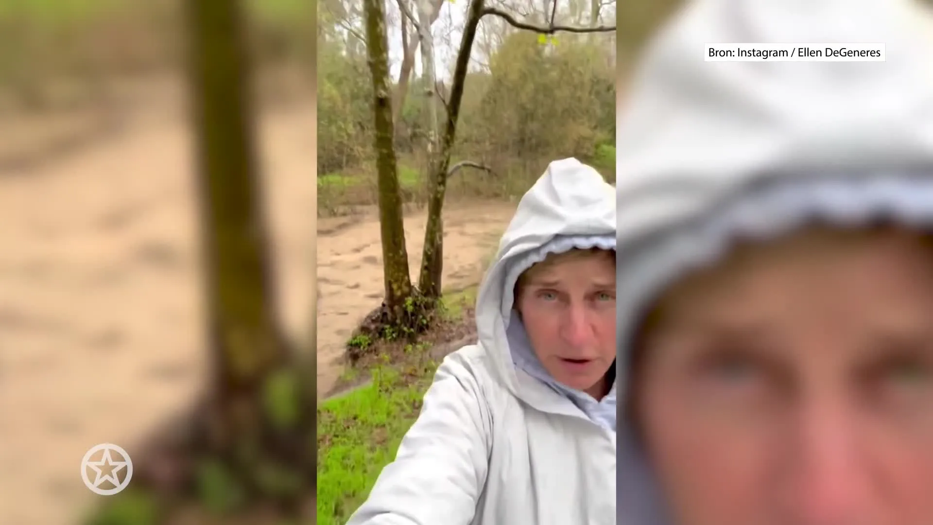 Ellen DeGeneres deelt beelden van overstromingen in Montecito
