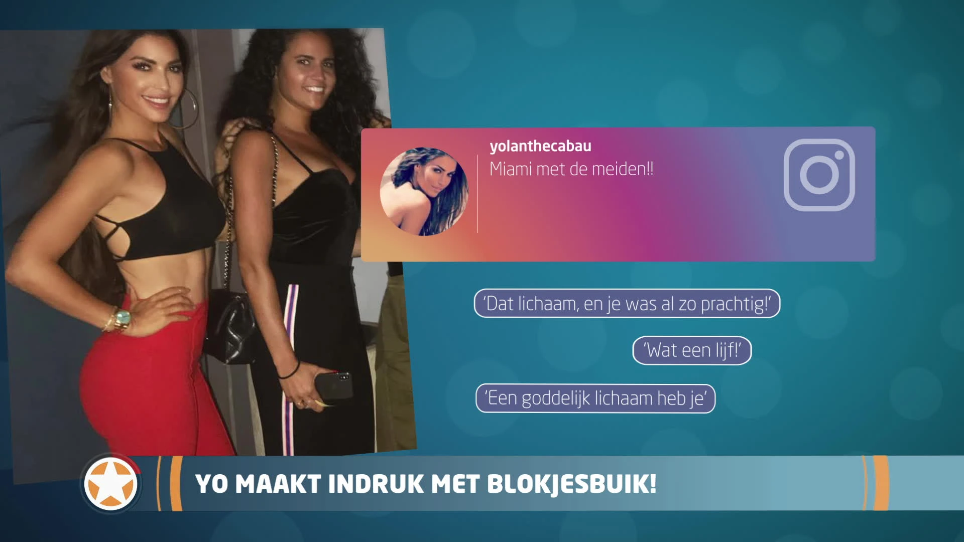 Show Update: Yo maakt indruk met blokjesbuik!