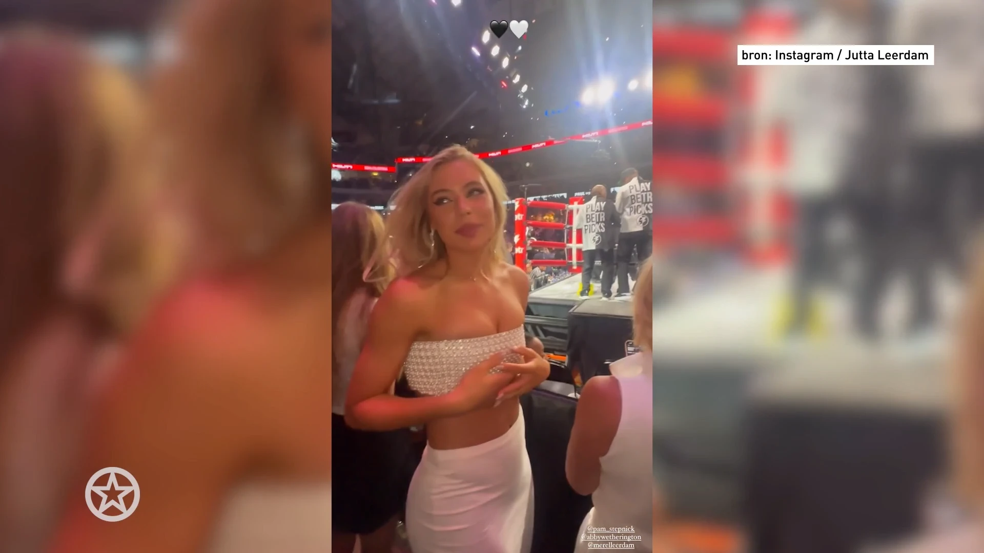 Jutta Leerdam ziet vriend Jake Paul boksgevecht winnen