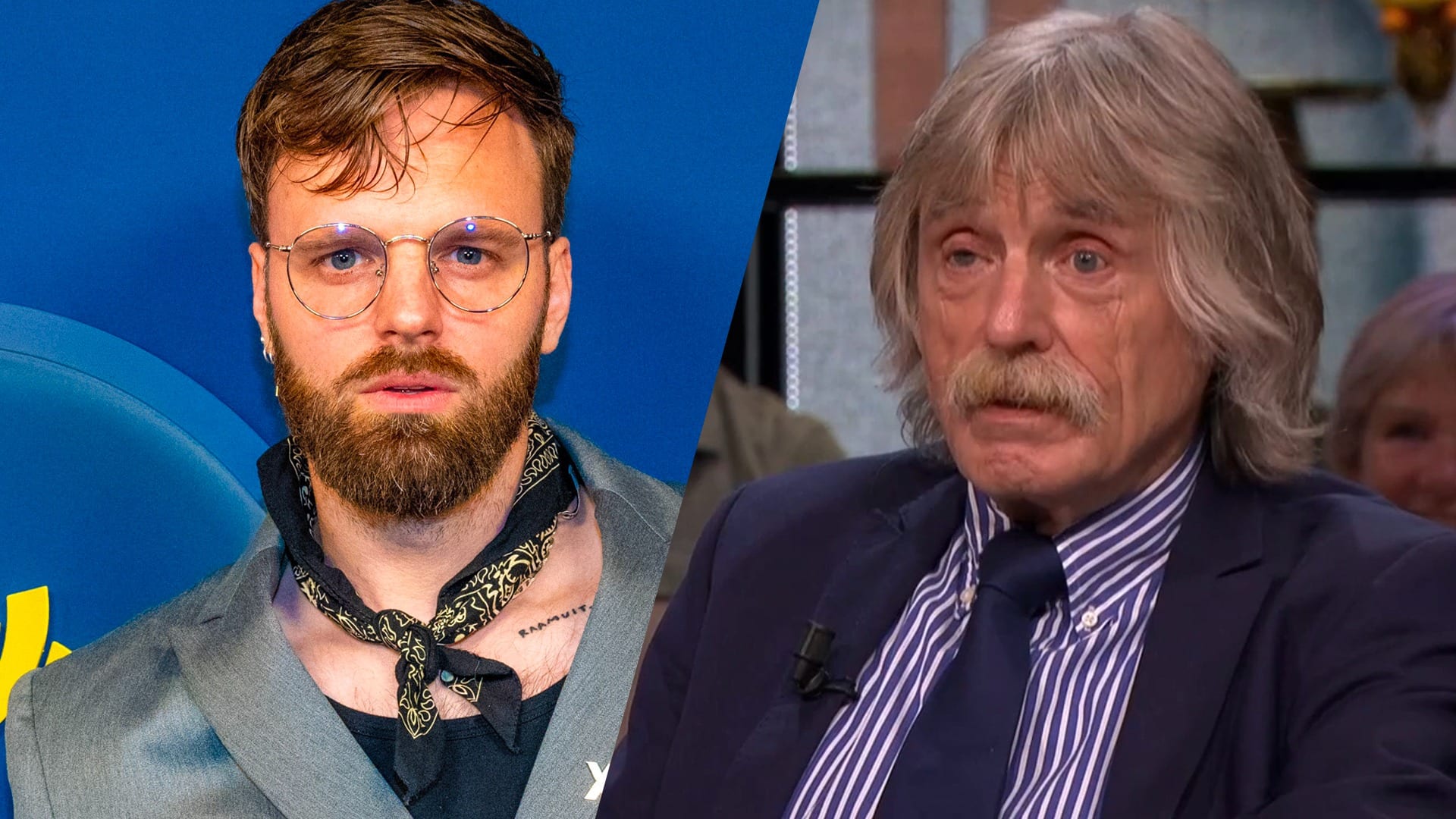 Johan Derksen na kritiek van Tim Hofman over Maan: ‘Irritante snotneus!’ (Vandaag Inside)