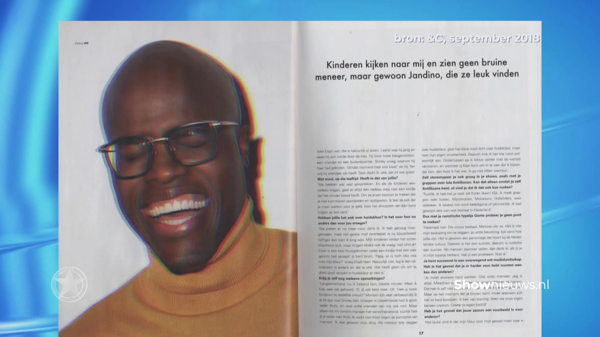 Jandino Asporaat openhartig in nieuwe &C