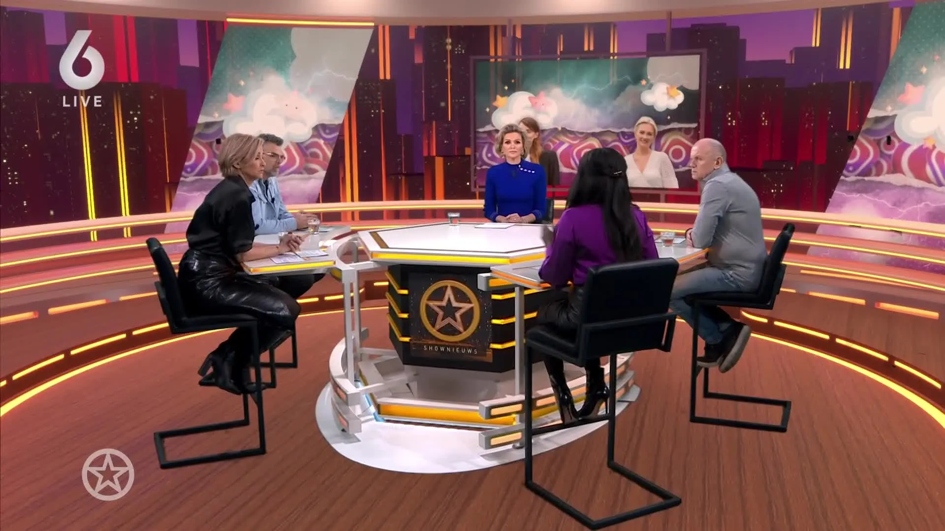 Shownieuws-tafel over fittie Maxime en Lize