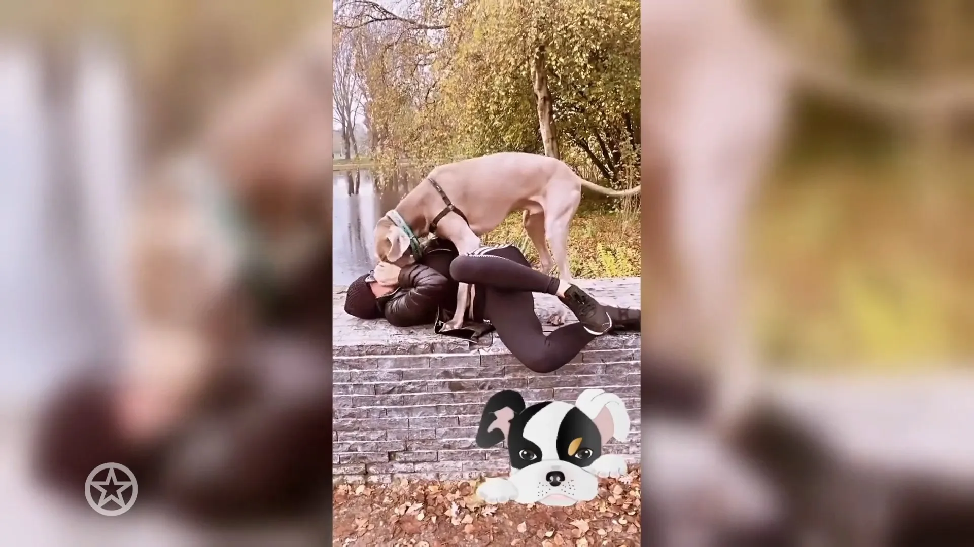 Connie Witteman dolt met 'doggy' in park