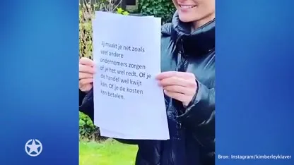 Kimberley Klaver ontroert volgers door speciale actie