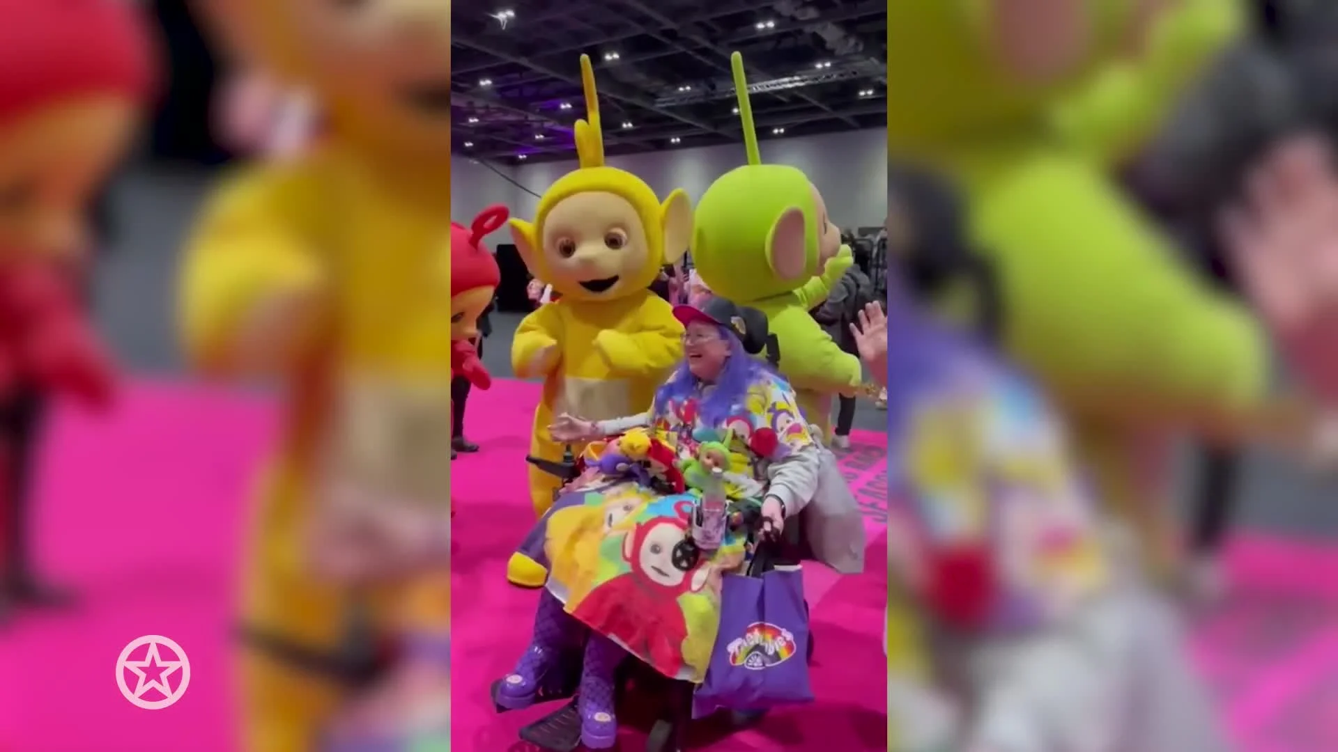 De Teletubbies op de DragCon