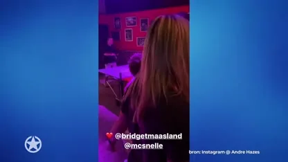 André geniet van avondje uit met zoon Bridget