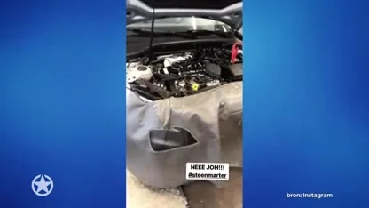 Tim Douwsma verbijsterd na flinke schade aan auto