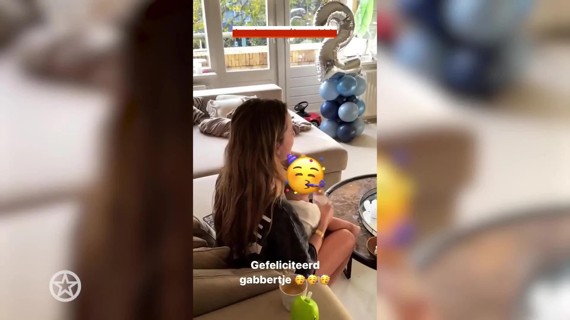 Zoontje Dave Roelvink viert tweede verjaardag