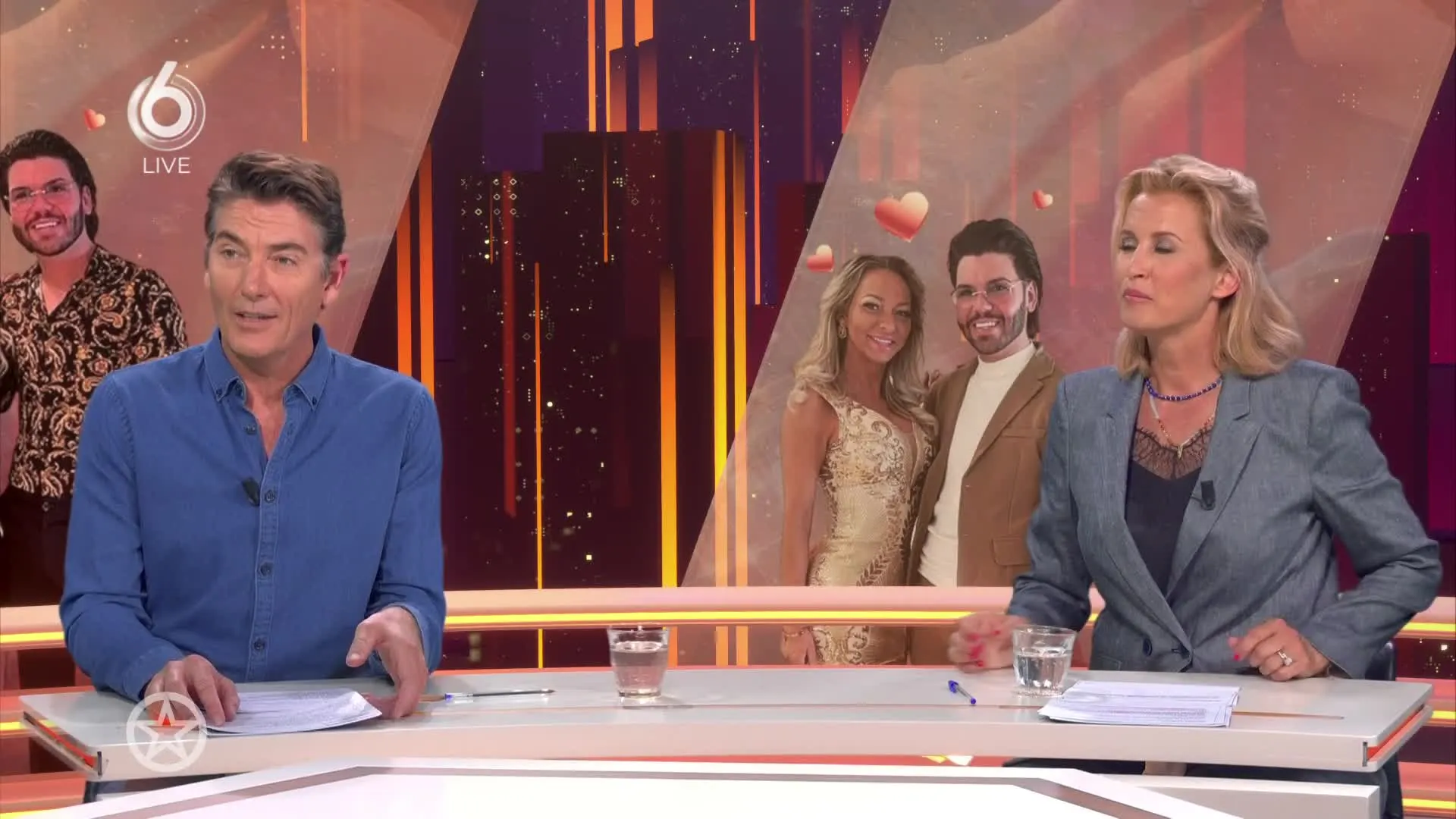 Roy Donders en vriendin vieren de liefde