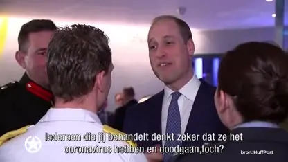 Prins William grapt dat hij coronavirus verspreidt