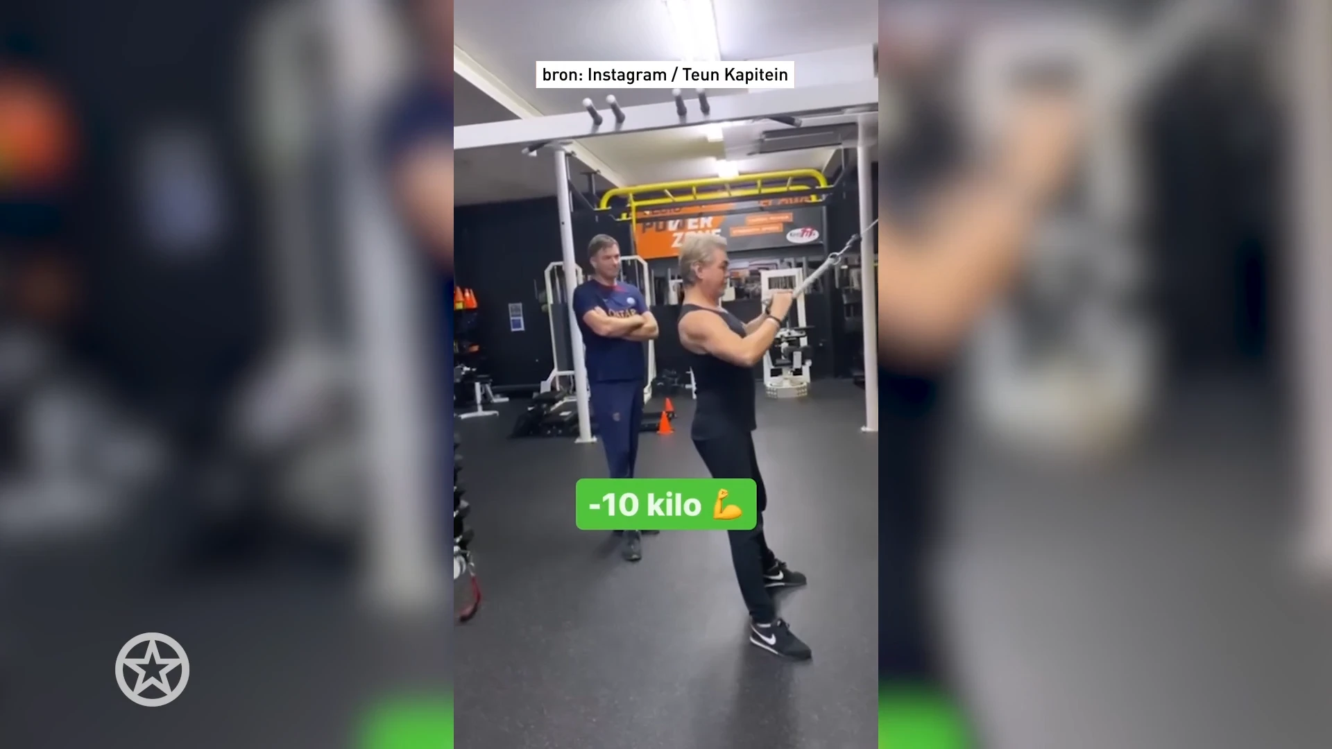 Teun Föhn aan het sporten geslagen