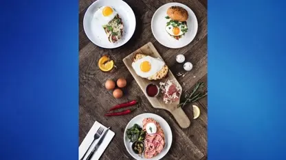 Geza Weisz aan de slag met eieren