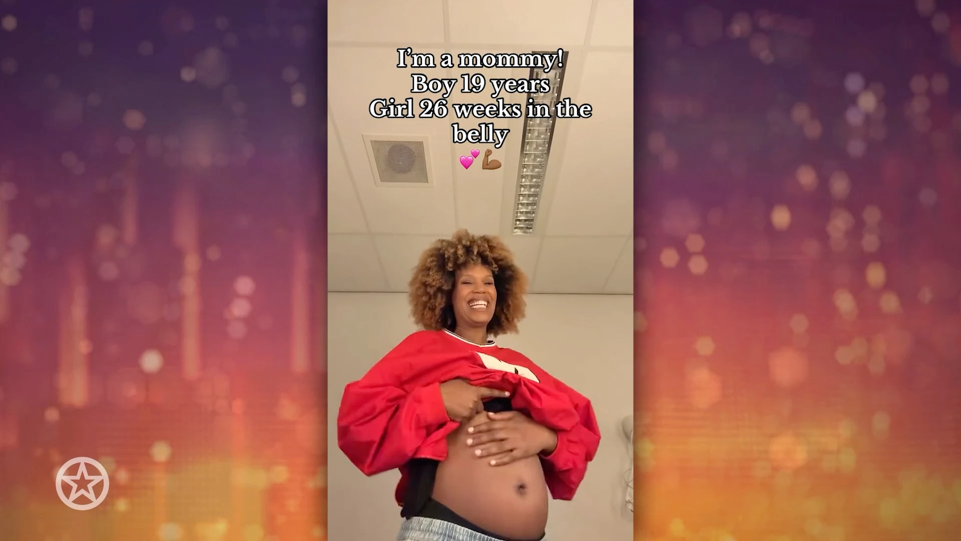 Jasmine Sendar showt babybuik