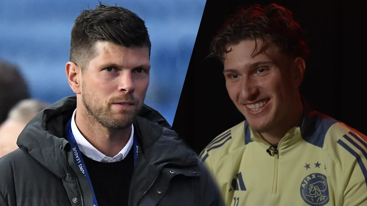 Mika Godts is Klaas-Jan Huntelaar dankbaar: 'Hij heeft mij op een mooie manier naar Ajax gehaald'